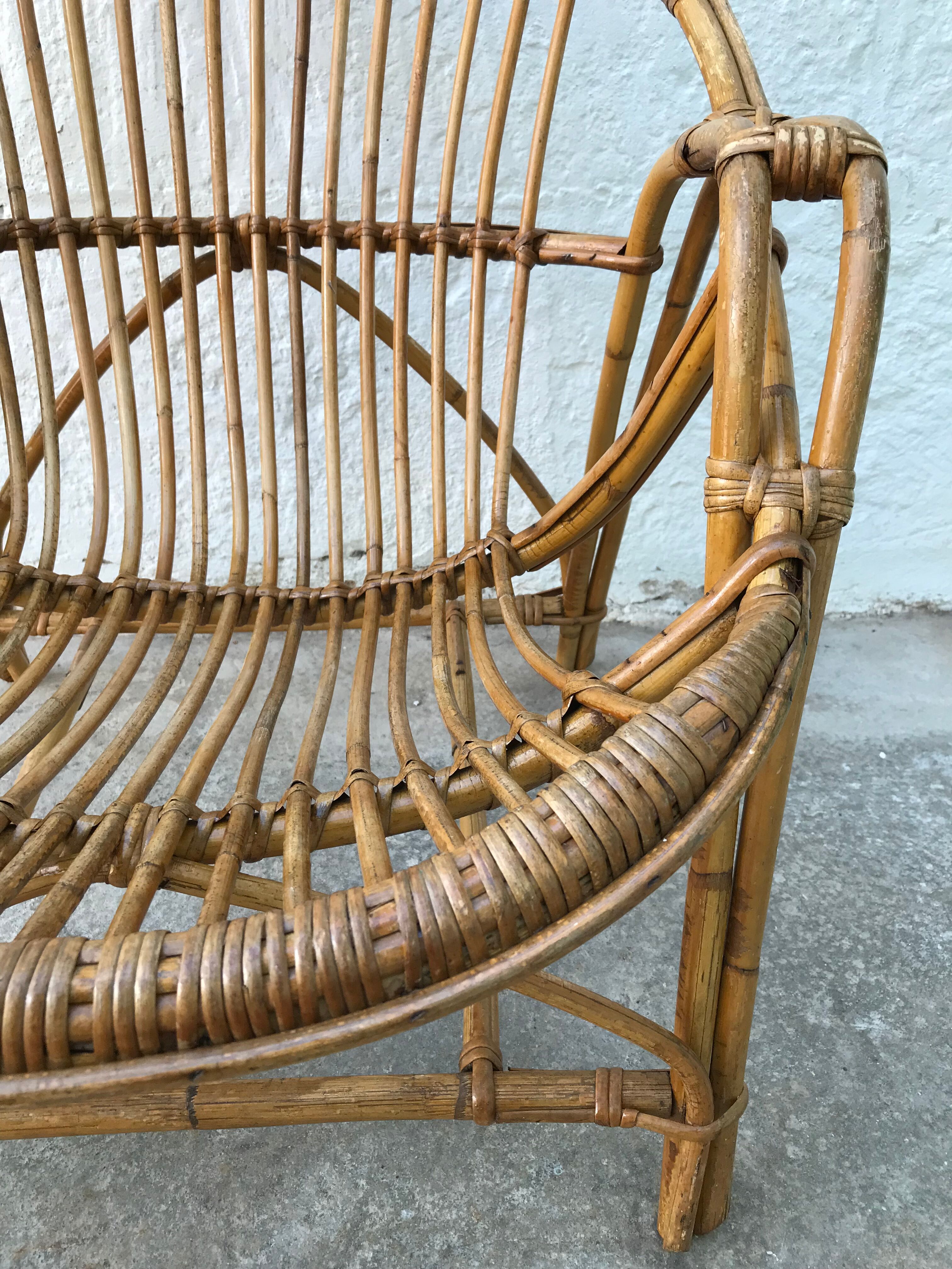 Armchair basket Adult rattan