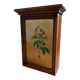 Cléfier en bois et laiton illustration fleur
