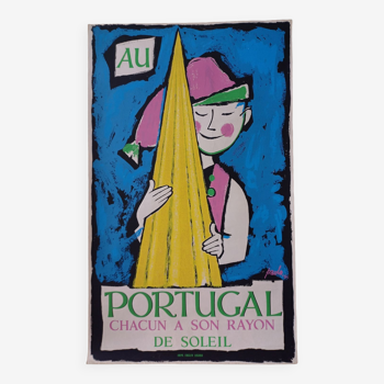 Affiche ancienne Au Portugal 1954