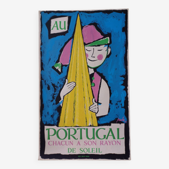 Old poster In Portugal 1954