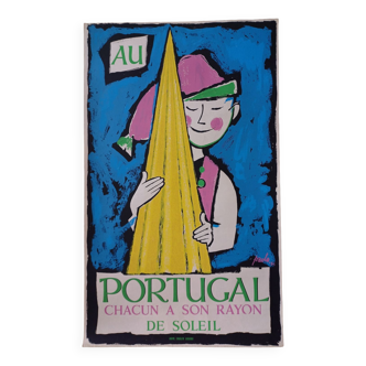 Affiche ancienne Au Portugal 1954