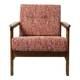 Fauteuil scandinave rétro design chair crabe rouge 1965 fauteuil en bois de salon milieu de siècle style Boho