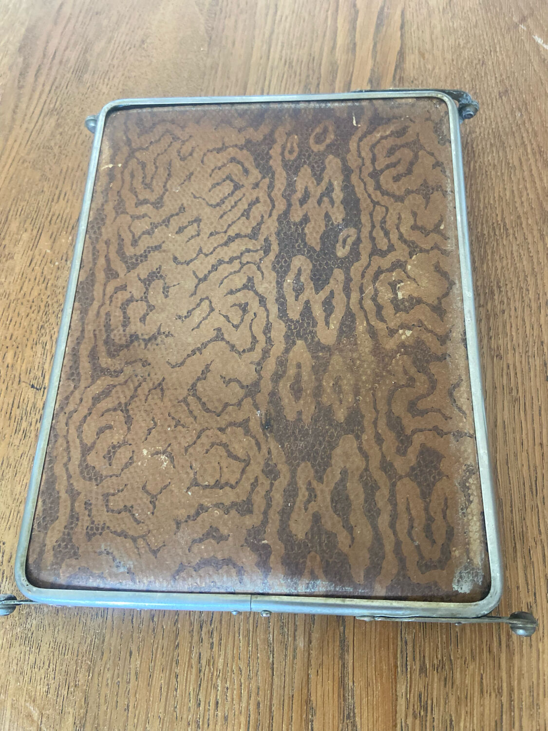 Vintage barber triptych mirror 1950 18x24cm