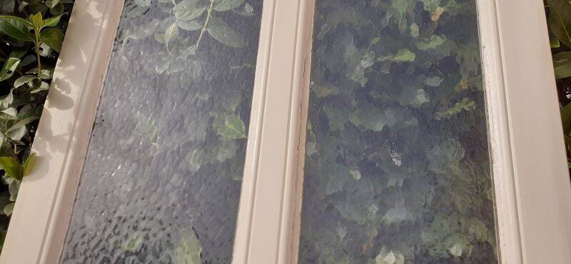 Communication door 1 translucent glass H233.5xL84.5cm old 20th century