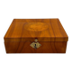 Biedermeier Jewelry Box in Cherry Wood, Ash & Brass, Southern Germany, 1820s
