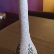 Vase soliflore en céramique craquelée et emaux de Longwy - Art Déco - Années 1930