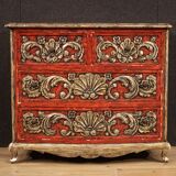 Spanish lacquered and silvered dresser