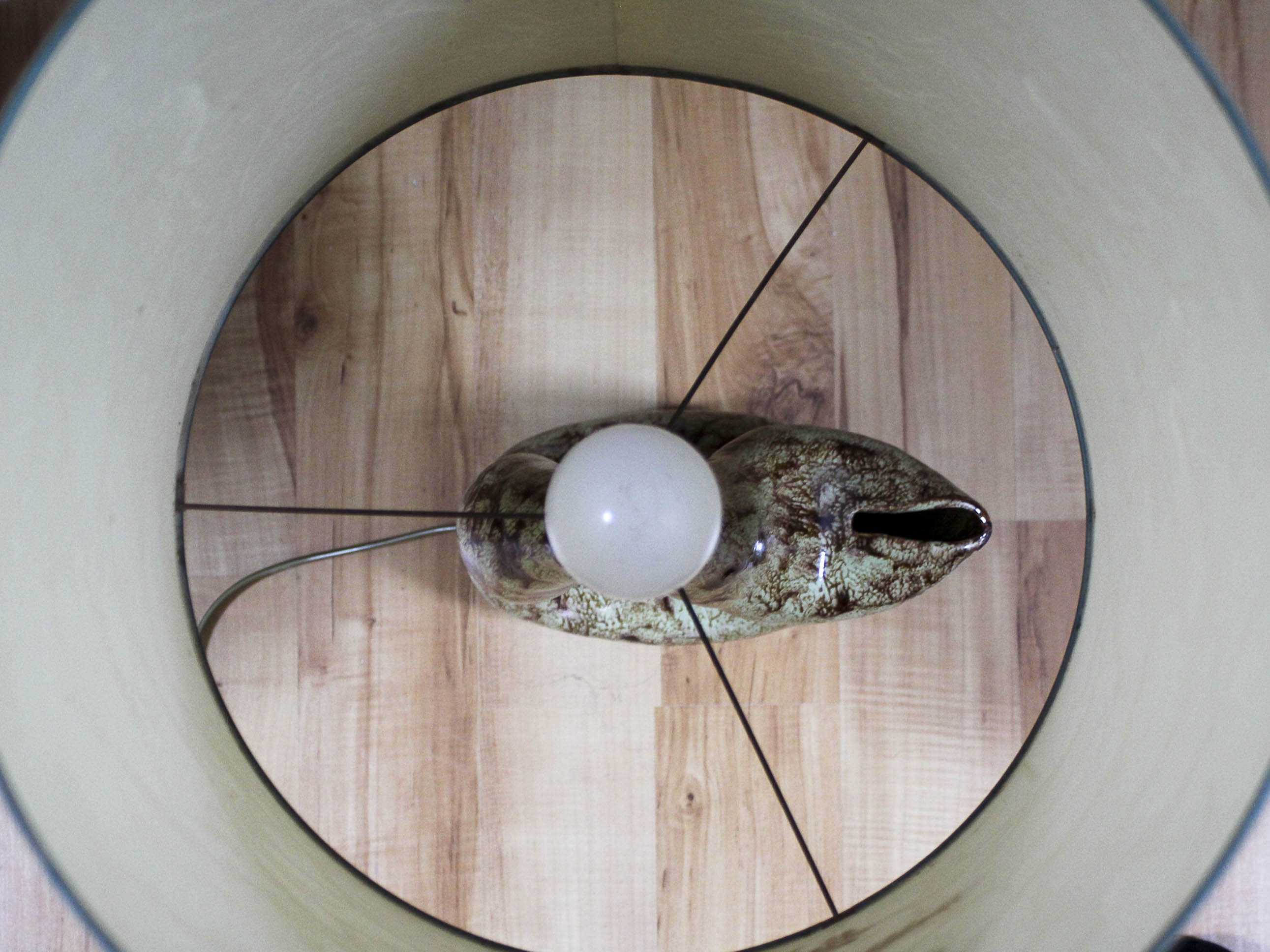 Freeform ceramic lamp 70s