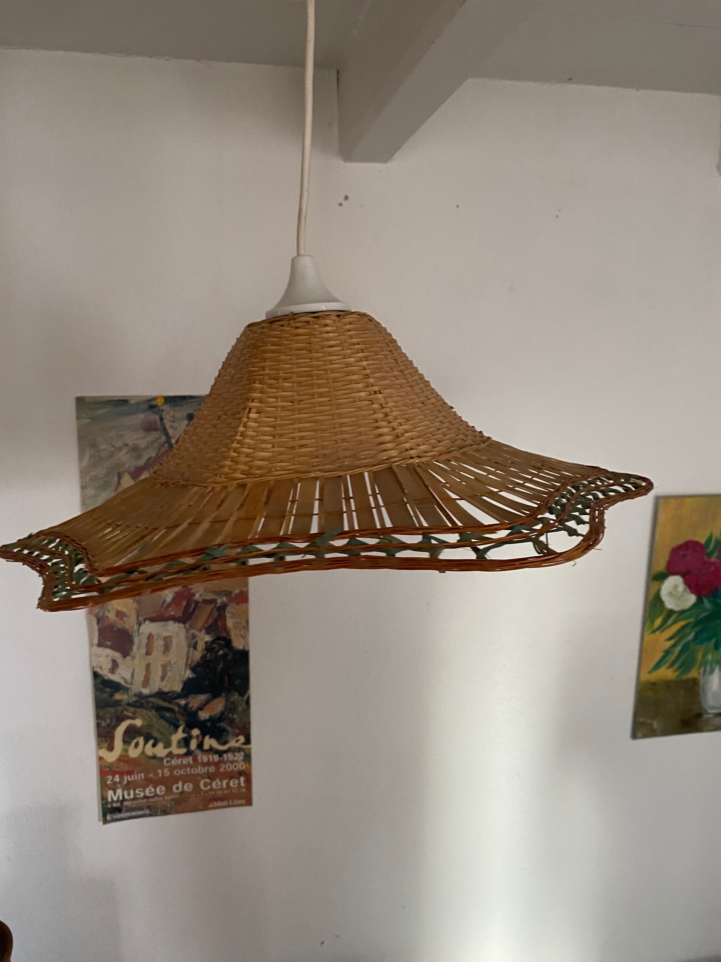 Braided wicker suspension
