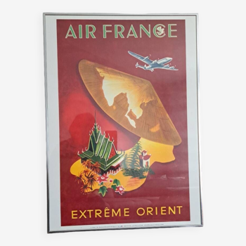 Cadre Afiche Air France Extrême Orient