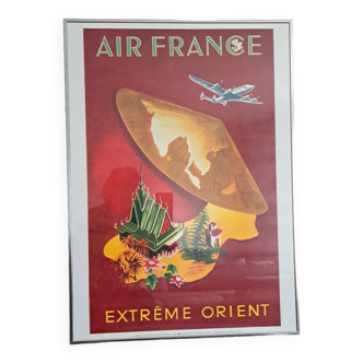 Cadre Afiche Air France Extrême Orient