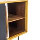 Low ash sideboard with sliding doors. 1960s.