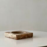 Square ashtray / empty vintage marble pocket
