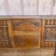 Art Deco headboard in solid oak, 1960, 138cm