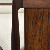 Danish Palisander Bed Daybed in Bouclé 1960s