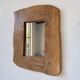 Brutalist organic mirror wood 1960s