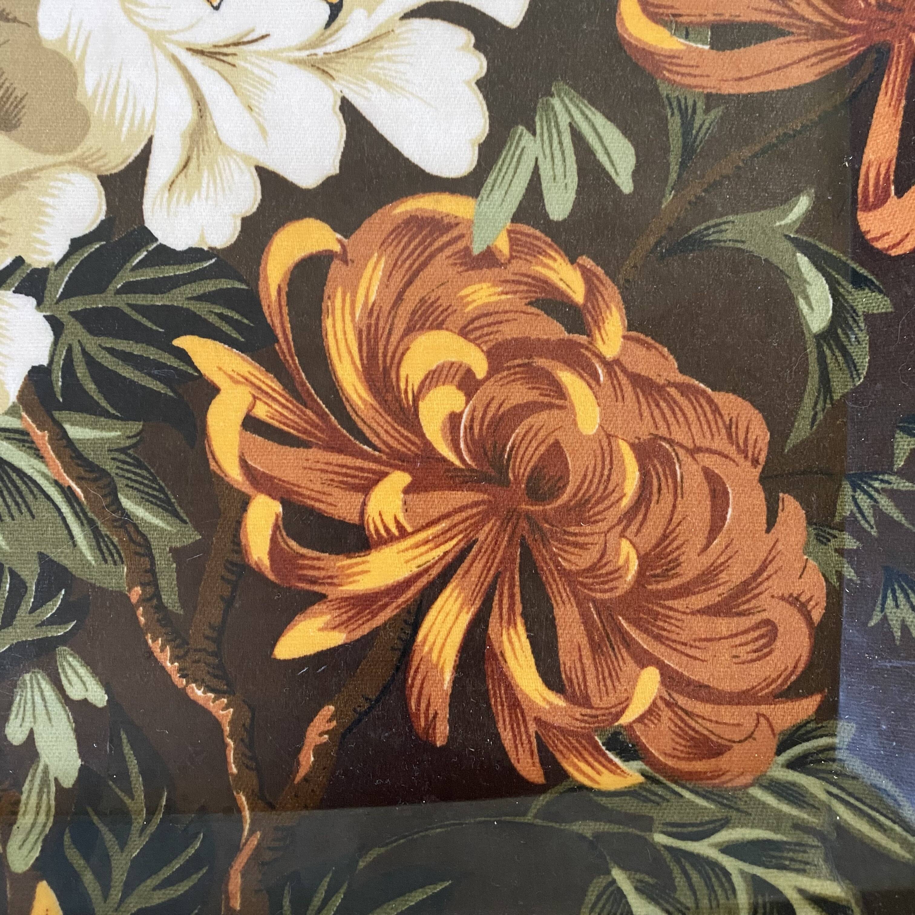 Plateau vintage fleuri Années 70 Mallod Great Britain
