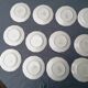 12 dessert plates decorated rouen - longchamp