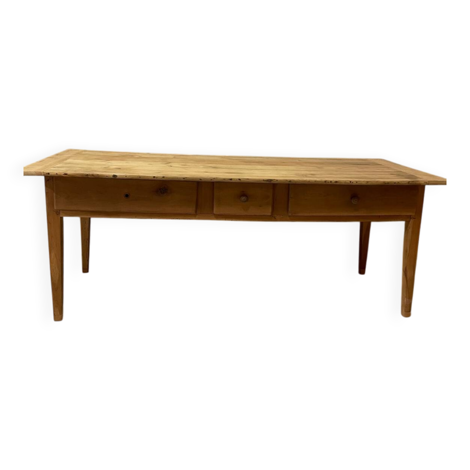 Large oak farmhouse table