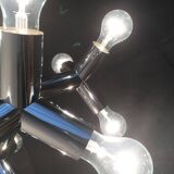 Atomic 12 HL suspension light in Espace style, mid-20th century, Austrian, by J.T. Kalmar, 1960s.