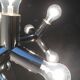 Atomic 12 HL suspension light in Espace style, mid-20th century, Austrian, by J.T. Kalmar, 1960s.