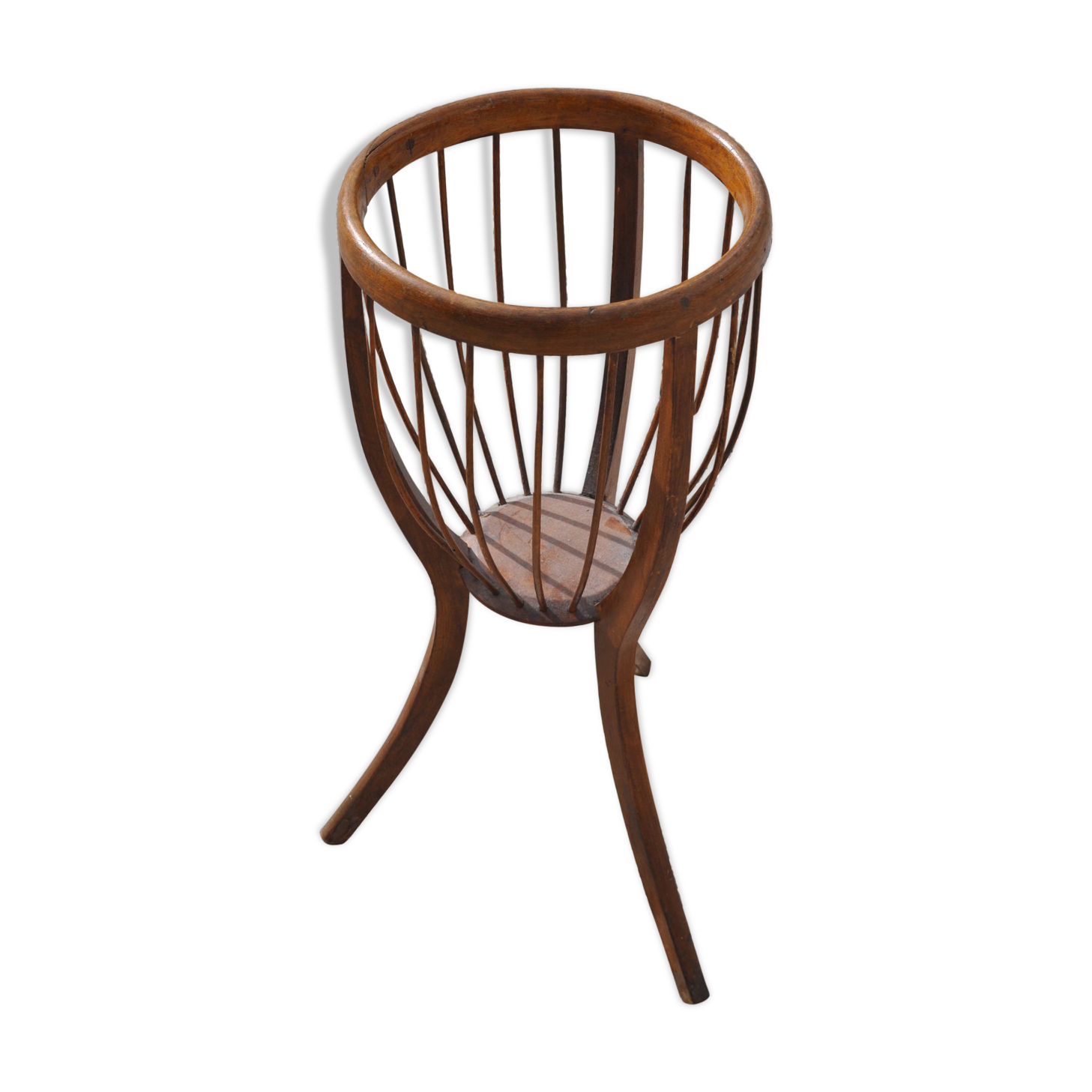 Worker turned old wood
