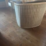 Vintage rattan sofa + 2 armchairs set from the 1970s