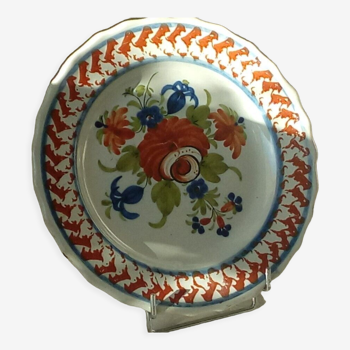 Assiette en faience de Sinceny epoque 1850- 1860