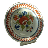 Assiette en faience de Sinceny epoque 1850- 1860