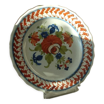 Faience plate of Sinceny epoch 1850- 1860
