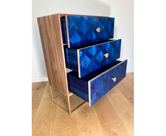 Chest of drawers "deep blue"