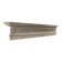 Ancient Renaissance fireplace lintel in pietra serena stone, 15th century.