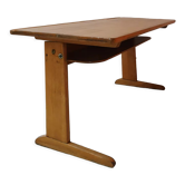 Bureau d'ecole Casala vintage 1960 avec emplacement encrier