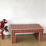 Ceramic tile bench