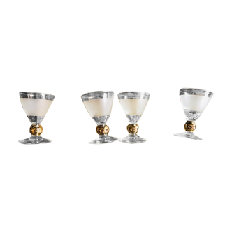 4 Old liquor glasses