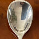 Duo of small salt spoons silver metal.