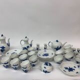 Set of Royal Copenhagen blue flower braided crockery