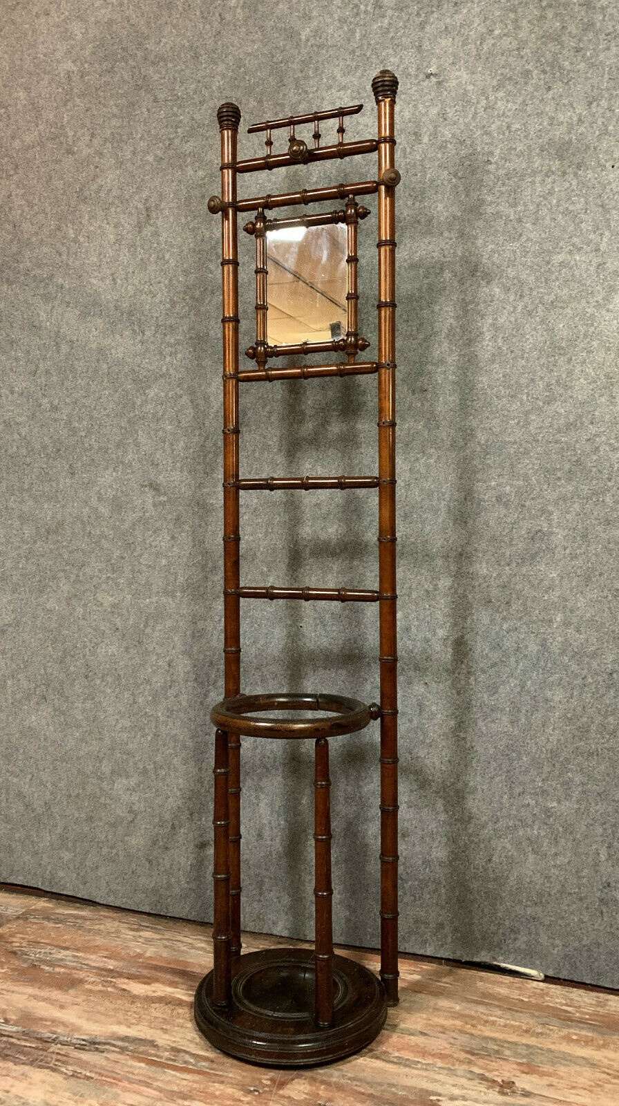 coat rack and bamboo umbrella holder circa 1880