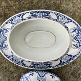 Gien - covered sauce boat
