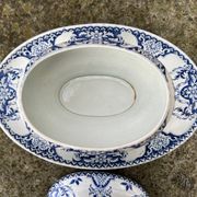 Gien - saucière couverte