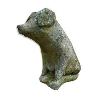 Concrete garden pig