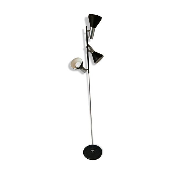 Lampadaire avec 3 projecteurs dbgm 1970’s