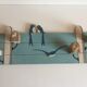 Coat rack with vintage swallows