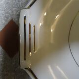 Plat ovale blanc