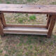Old oak workbench