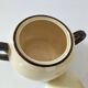HBCM Sugar Bowl and Milk Jug Duo - Vintage Cream and Brown Earthenware