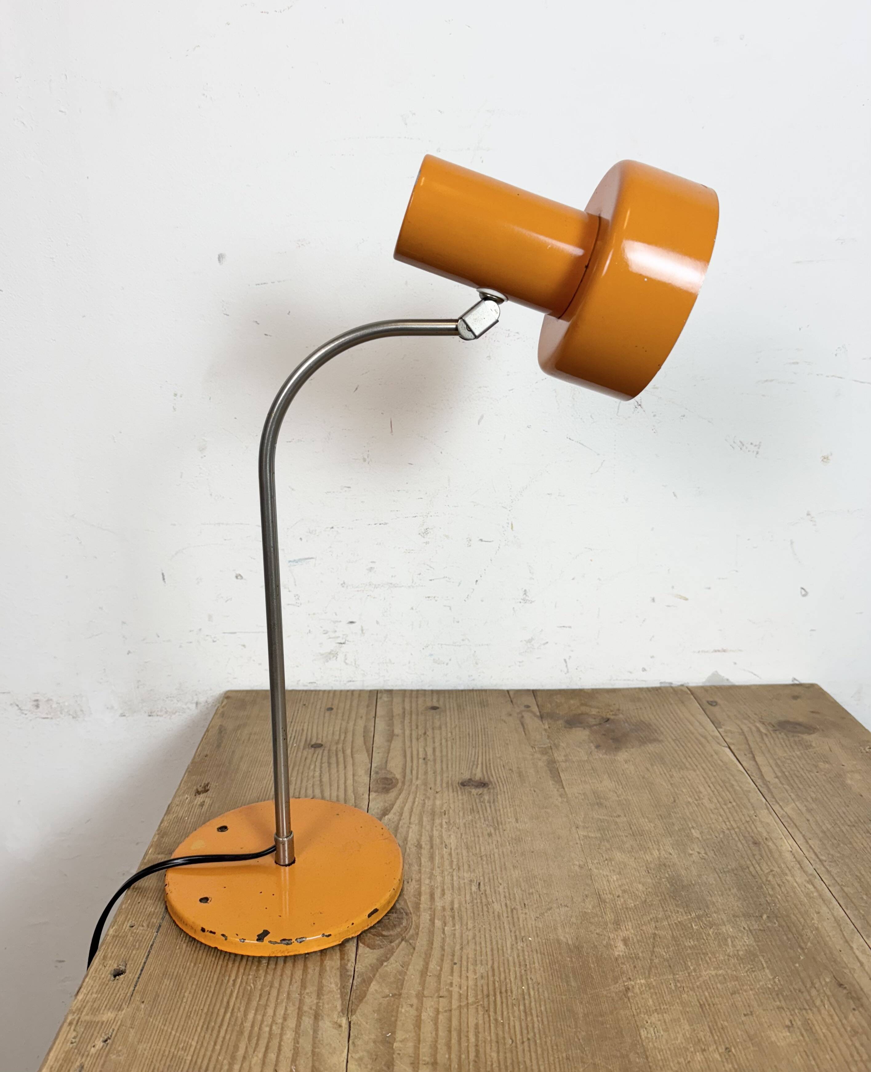 Vintage Orange Table Lamp , 1970s