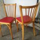 Set of 6 vintage chairs with mismatched bars