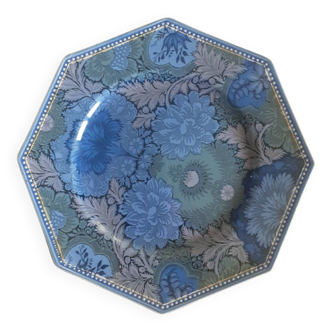 Salins blue octagonal plate