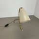 Tripod kalmar stilnovo style hollywood regency table lamp in brass, austria, 1950s
